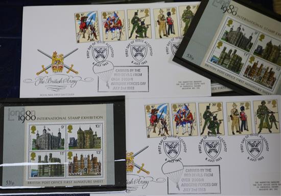 A collection of First Day covers, 1960s and later